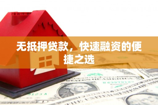 广东无抵押贷款，快速融资的便捷之选
