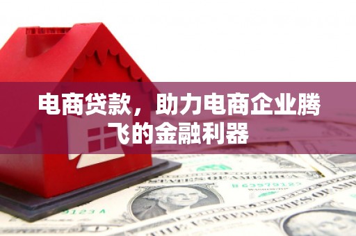 广东电商贷款，助力电商企业腾飞的金融利器