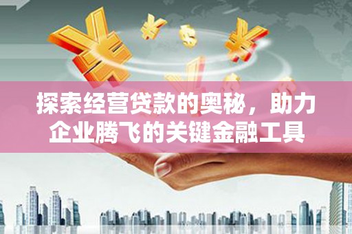 广东探索经营贷款的奥秘，助力企业腾飞的关键金融工具