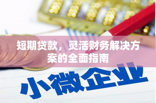 广东短期贷款，灵活财务解决方案的全面指南