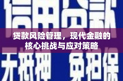 广东贷款风险管理，现代金融的核心挑战与应对策略