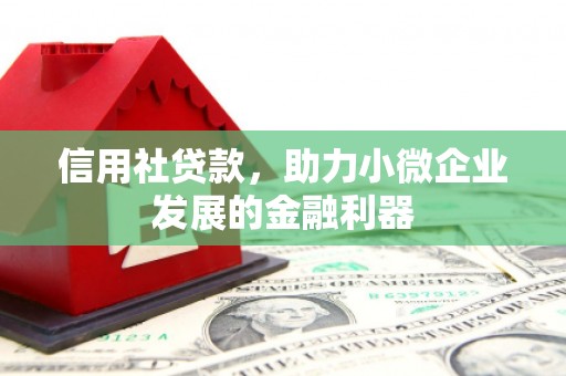 广东信用社贷款，助力小微企业发展的金融利器