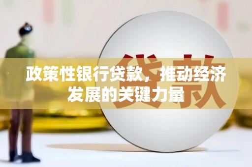 广东政策性银行贷款，推动经济发展的关键力量