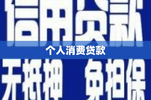 广东个人消费贷款