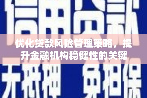 广东优化贷款风险管理策略，提升金融机构稳健性的关键