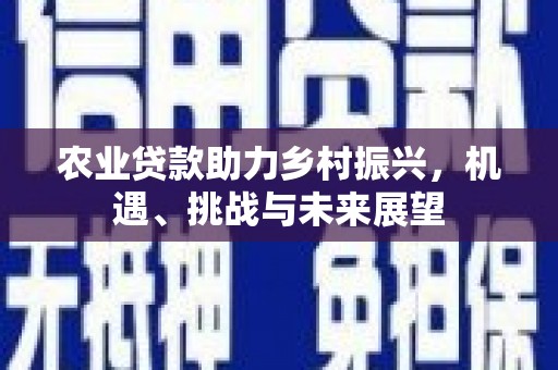 广东农业贷款助力乡村振兴，机遇、挑战与未来展望
