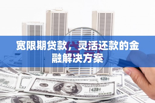 广东宽限期贷款，灵活还款的金融解决方案