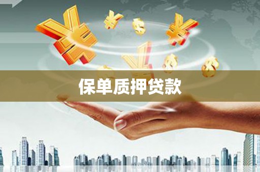 广东保单质押贷款