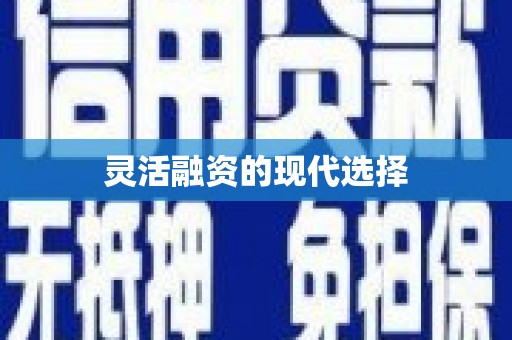 广东灵活融资的现代选择