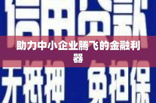 广东助力中小企业腾飞的金融利器