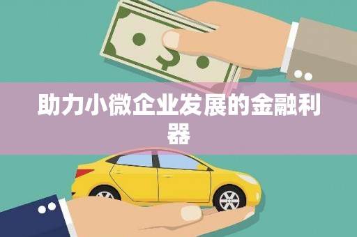 广东助力小微企业发展的金融利器