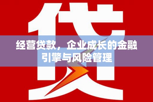 广东经营贷款，企业成长的金融引擎与风险管理